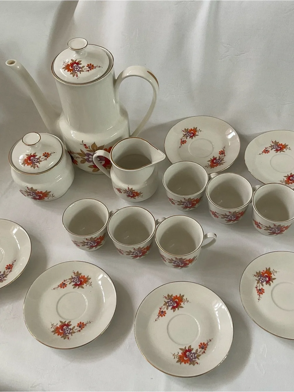 RARE VINTAGE MCM Tognana Porcelain Italian Tea Service